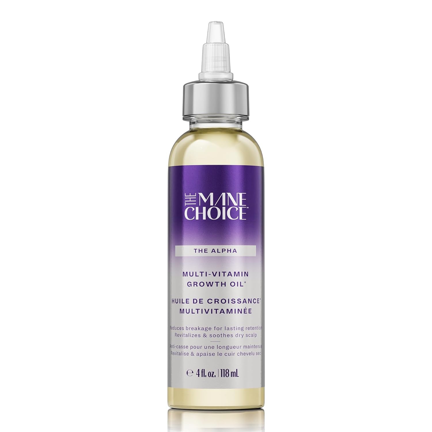 Alpha Multi-Vitamin Scalp Hair Growth Oil, 4 Fl Oz, 1 Pack, Nourishing Scalp Oil with Biotin, Vitamin C, Rosemary, Rice Extract, Jojoba, Tea Tree & Castor Oil, Lightweight & Non-Greasy
