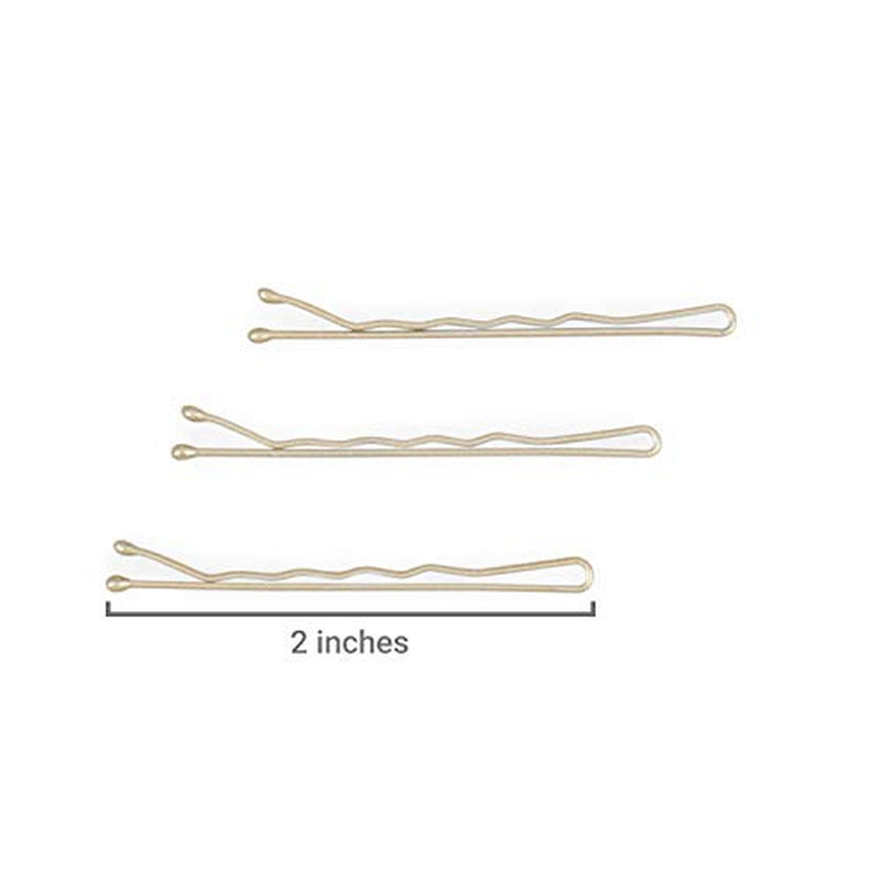 Bobby Pins - Copper - 2 Inch Wavy Hair Pins, Color Matched for Dark Ginger Redheads, 48 Count