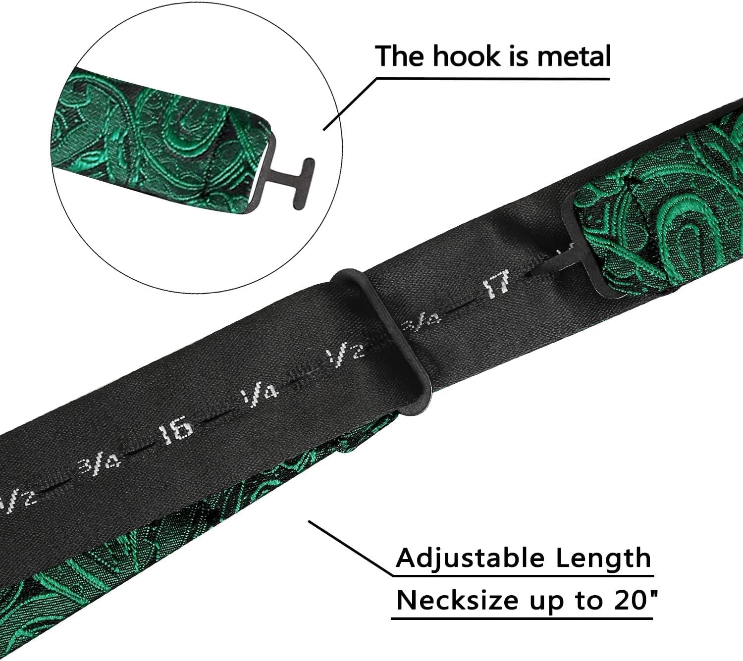 Mens Paisley Jacquard Self-Tie Bow Tie Pocket Square Set