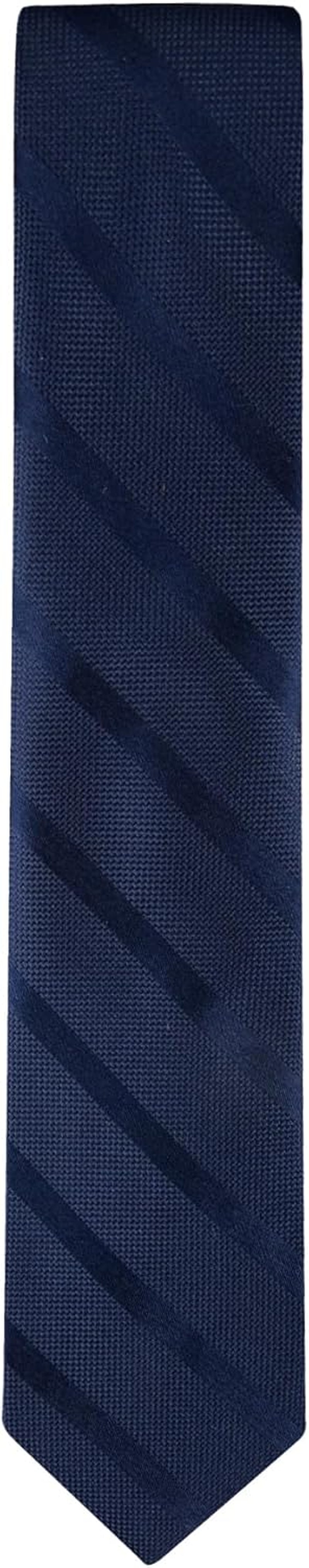 Men'S Classic Solid Textured Stripe Tie