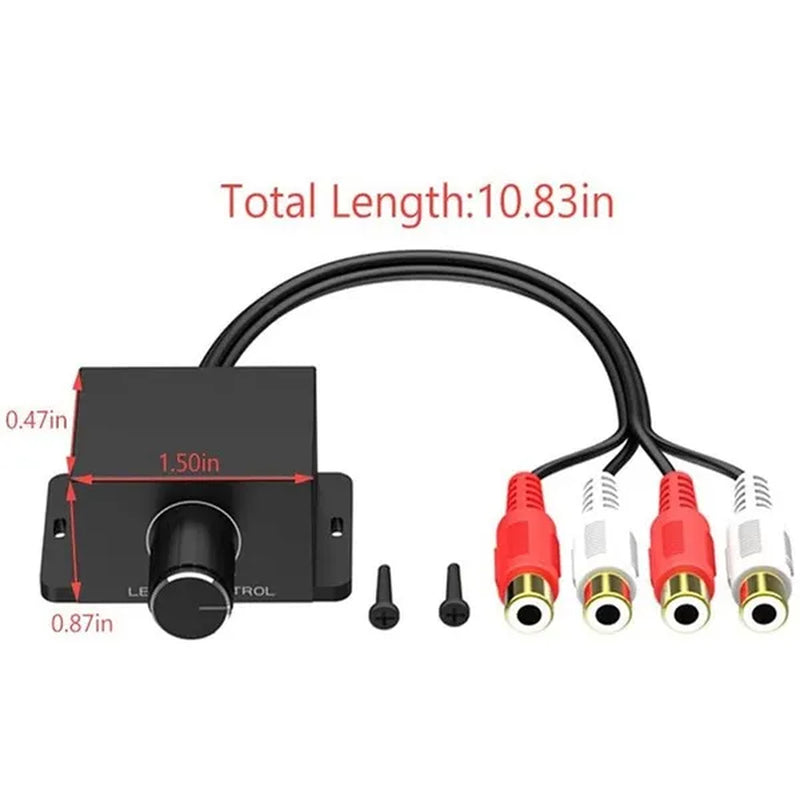 New Car Amplifier Volume Regulator Speaker Bass Controller Car Audio Amplifier Sound Adjuster Subwoofer Amplifier 27.5Cm 12V