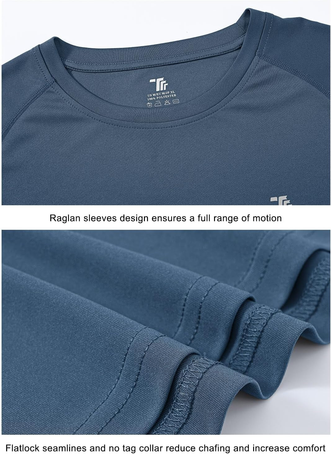 Mens Sun Protection Hiking Shirts Long Sleeve Water UPF 50+ SPF UV Shirts Lightweight Fishing Hiking Swimming