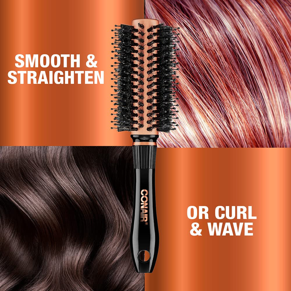 Copper Collection round Hair Dryer Brush - Blow Out Styler for Voluminous Looks