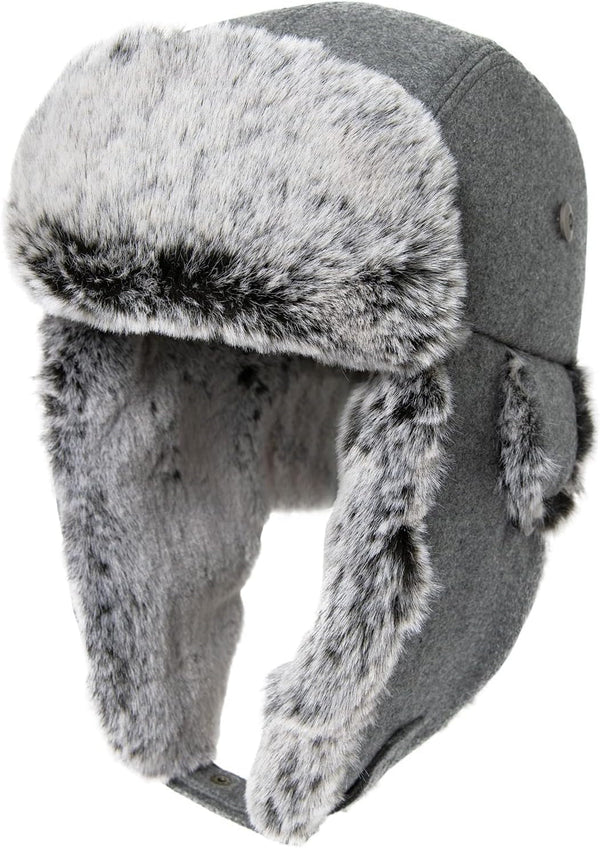 Large XL Trapper Trooper Hunting Warm Ear Flap Russian Ushanka Winter Ski Cold Weather Bomber Hats for Men
