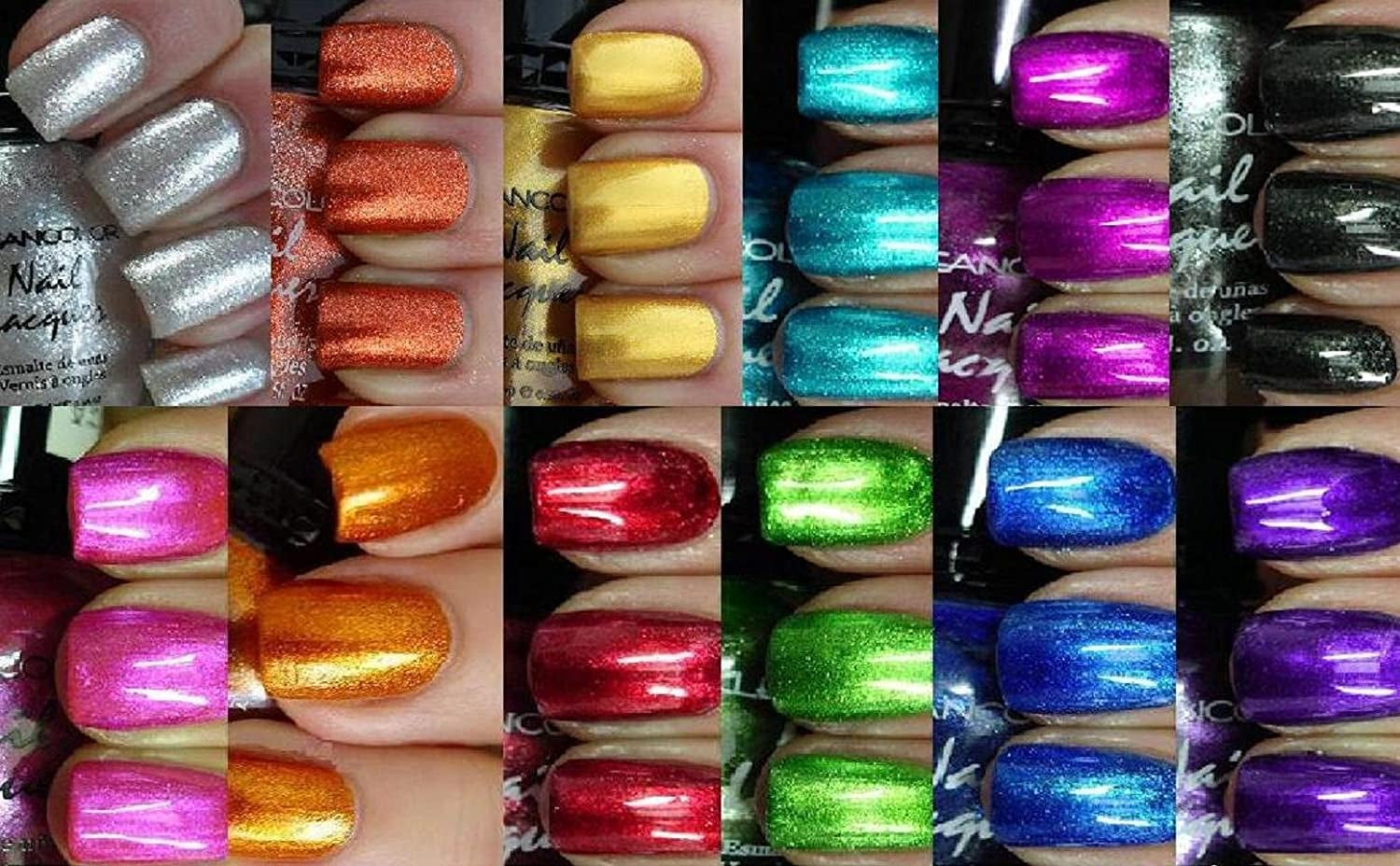 Nail Polish - Awesome Metallic Full Size Lacquer Lot of 12-pc Set
