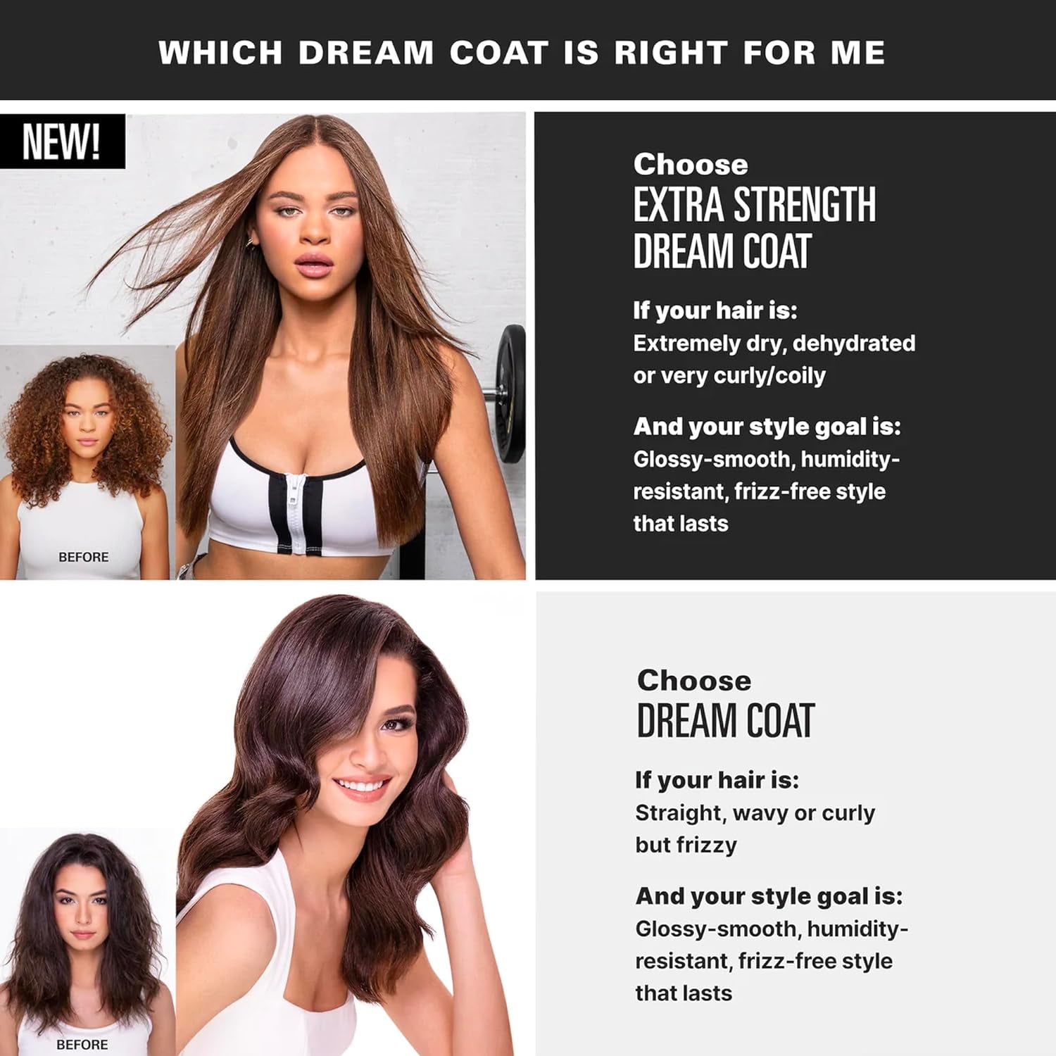 Glassy Smooth, Straight + Resistant Styles up to 3-4 Washes