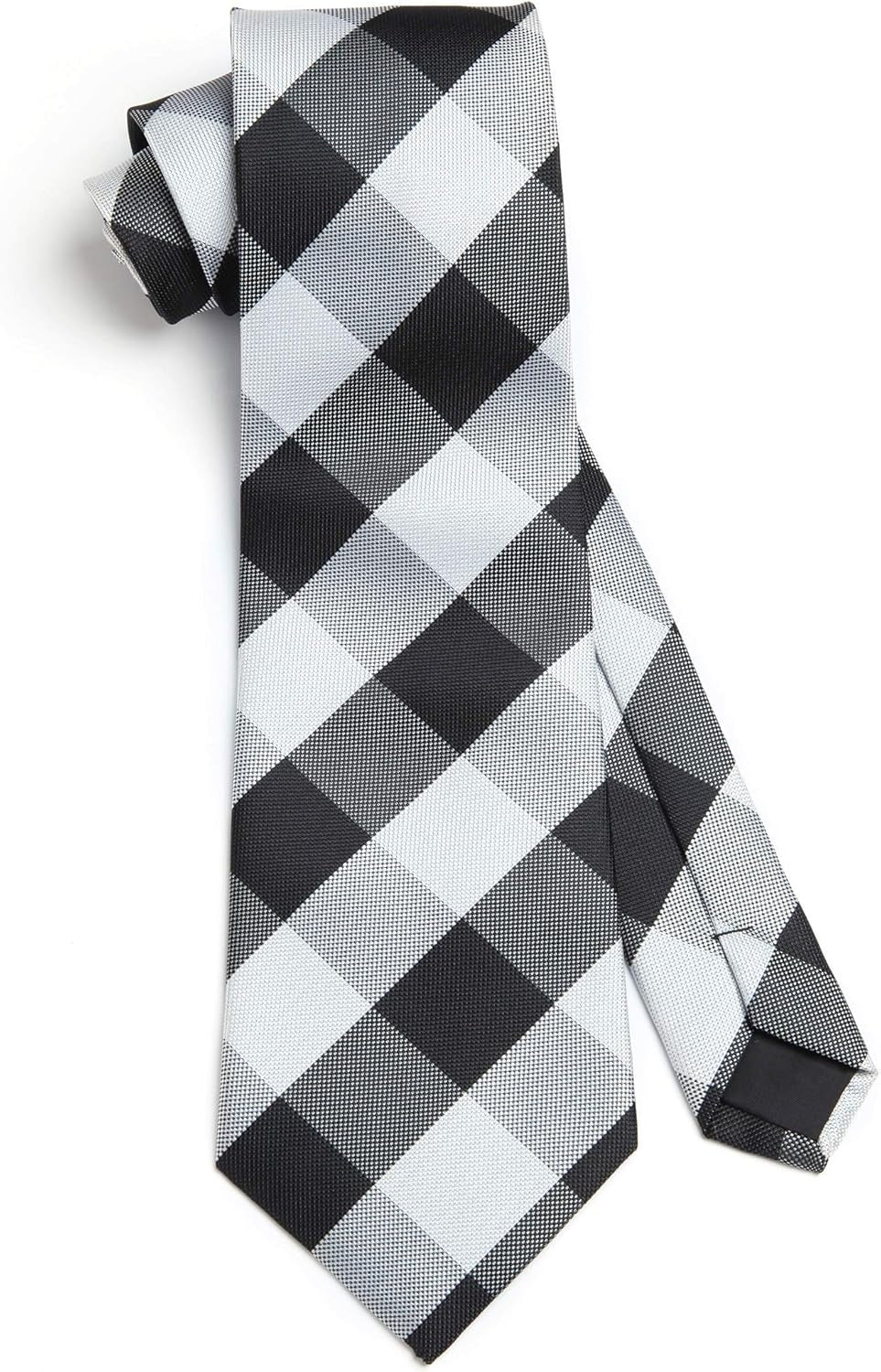 Ties for Men Formal Business Plaid Checked Mens Ties and Pocket Square Set Classic Wedding Necktie Handkerchief