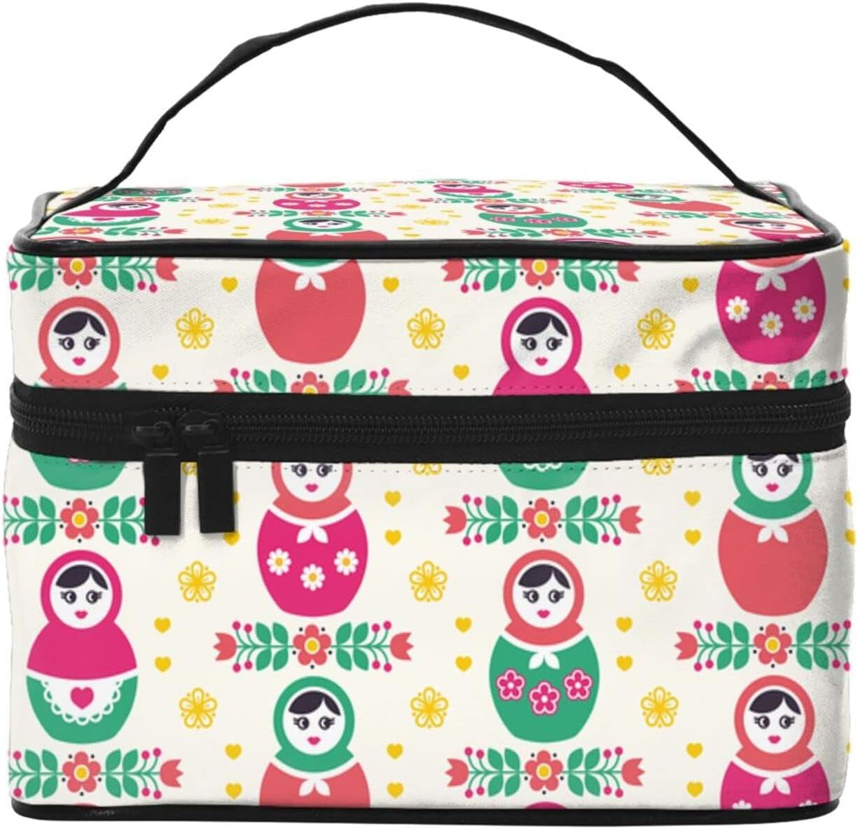 Russian Doll Matryoshka Women Toiletry Bag Travel Cosmetic Bag Large Capacity Makeup Bags