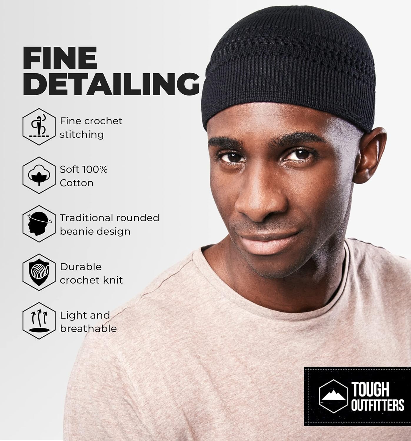 Kufi Hat - Kufi Hats for Men Muslim, Turkish Kufi Cap