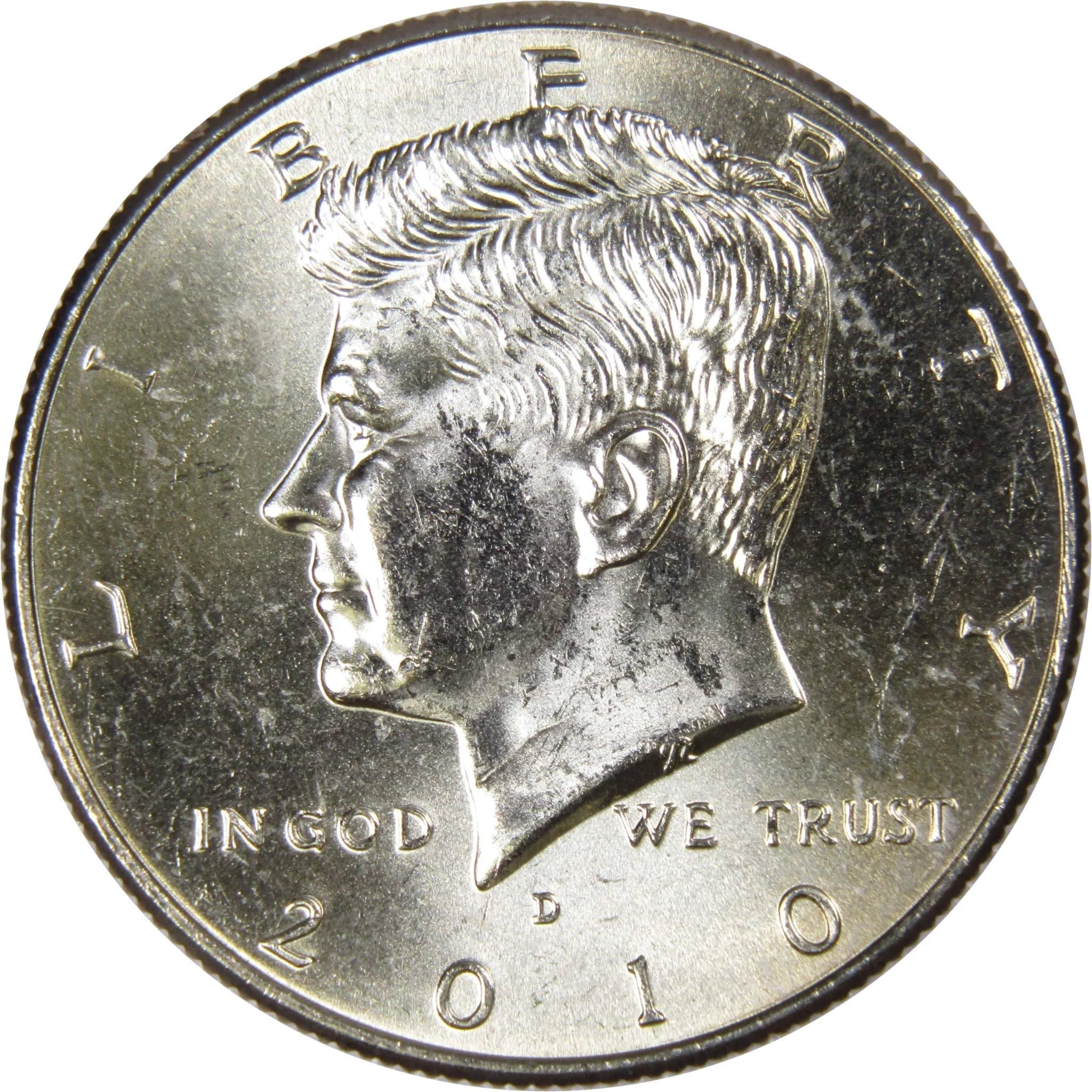 2010 D Kennedy Half Dollar BU Uncirculated Mint State 50C US Coin Collectible Master Coins