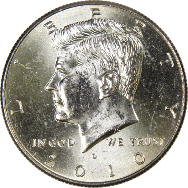 2010 D Kennedy Half Dollar BU Uncirculated Mint State 50C US Coin Collectible Master Coins