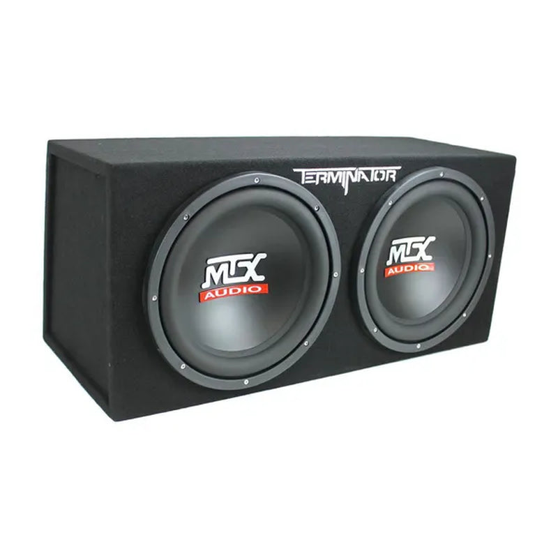 MTX TNE212D 12-Inch 1200-Watt Car Audio Dual Loaded Subwoofer Enclosure (4 Pack)