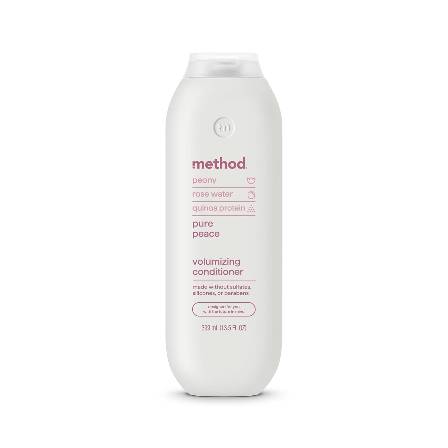 Volumizing Conditioner, Pure Peace with Rose, Peony, and Pink Sea Salt Scent Notes, Paraben and Sulfate Free, 13.5 Oz (Pack of 1)