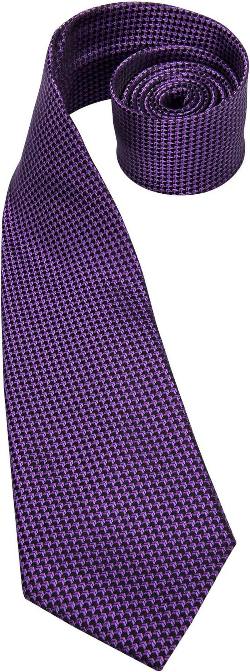 Mens Paisley Striped Tie WOVEN Necktie for Men and Handkerchief Cufflinks Set Wedding Formal Business
