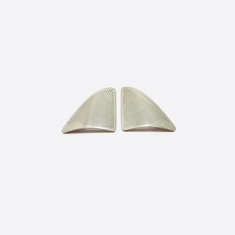 For Mercedes Benz S Class S320 S350 W222 2014 2015 2016 2017 2018 2019 2020 Stainless Steel Car Door Inner Speaker Audio Horn Cover Trim Auto Accessories