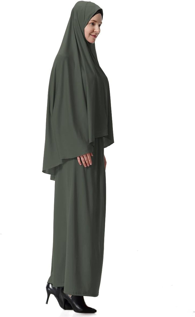 Women's Khimar Islamic Women's Khimar sets Soft  Prayer Dress Hijab