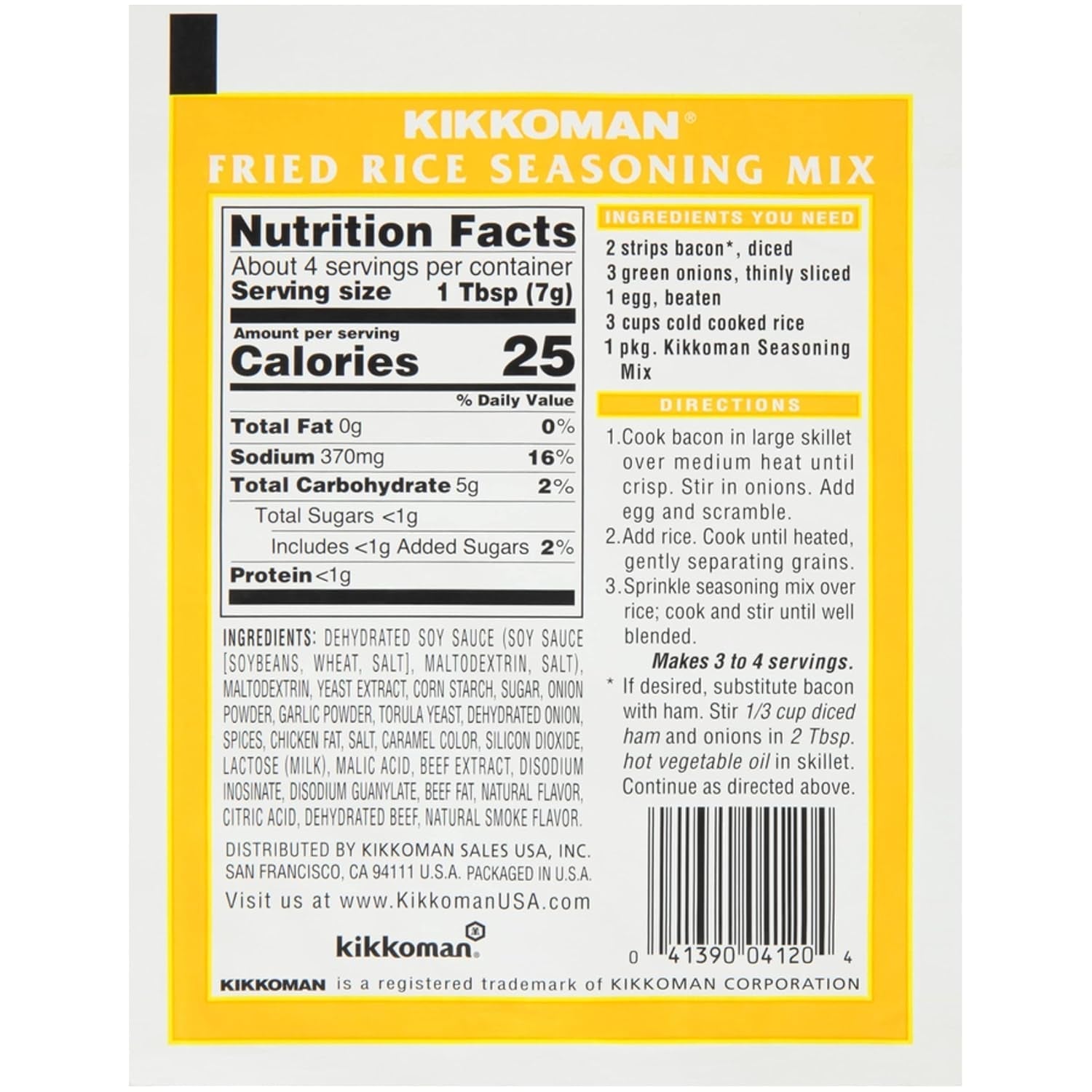Fried Rice Seasoning Mix, 1-Ounce Pack (Pack of 10)