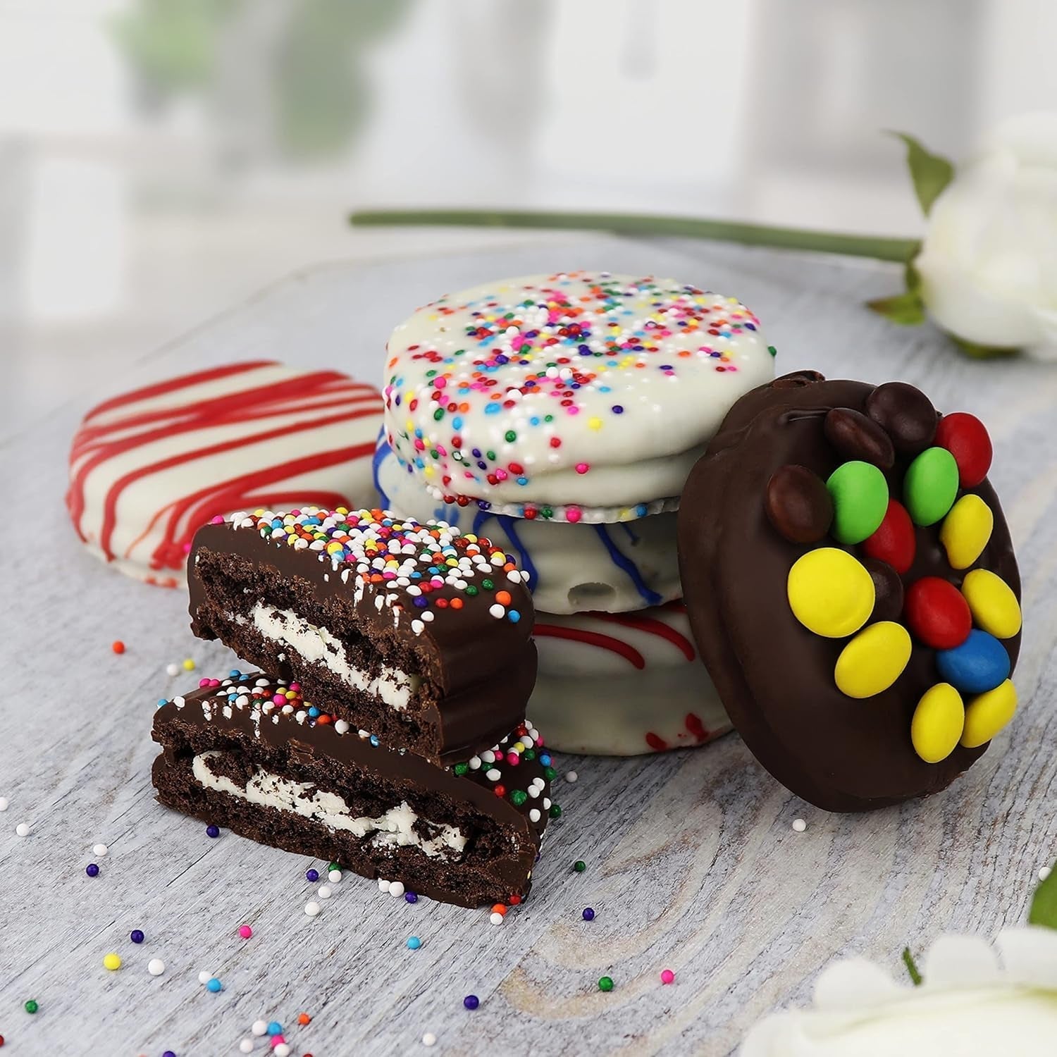 Birthday Cookies Gift Basket for Men and Women – Gourmet Chocolate Cookies, Happy Birthday Treats for Food Gifts by , 12 Count Chocolate Gift Box