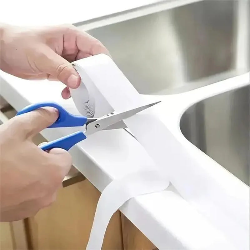 Waterproof Self-Adhesive PVC Sealing Strip Tape - Perfect for Bathroom Shower Sink & Toilet!