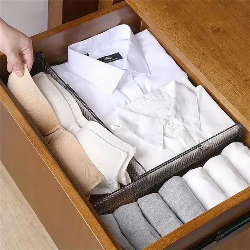 2PC Retractable Drawer Divider Holder Socks Underwear Partition Drawer Organizer Storage Clapboard Bedroom Kitchen Accessories