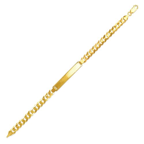 14k Yellow Gold ID Link Bracelet