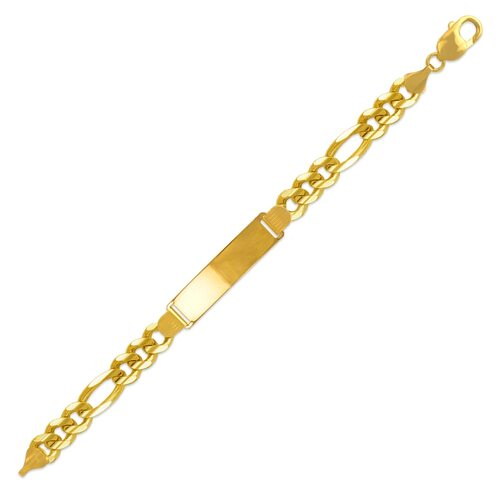 14k Yellow Gold ID Link Bracelet