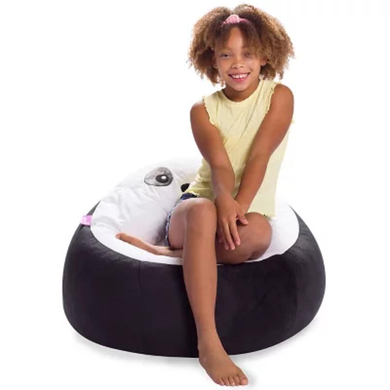 Posh Creations Panda Bean Bag Chair for Kids