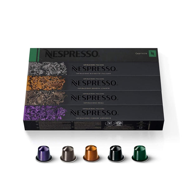 Capsules Original Line, Ispirazione Espresso Variety Pack, Medium Roast Espresso Coffee, 100 Count Coffee Pods