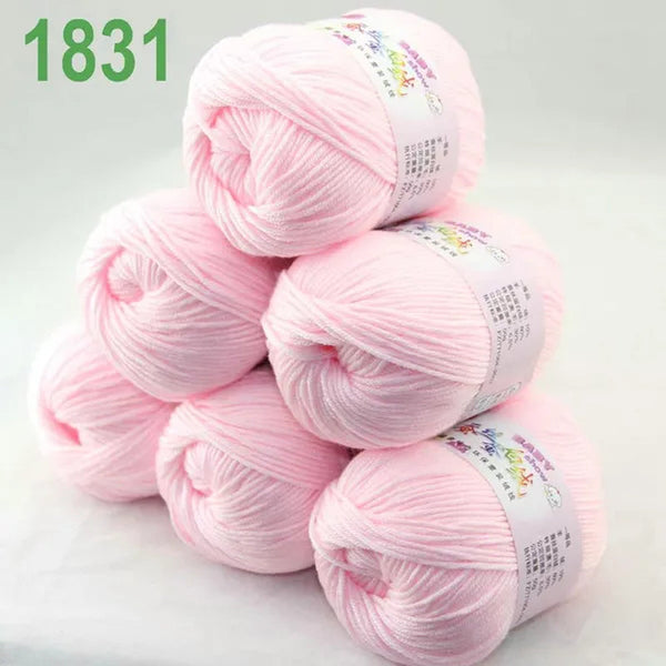 Sale New 300g/882y Soft Cashmere Silk wool Hand Knitting baby Yarn Baby pink  1831