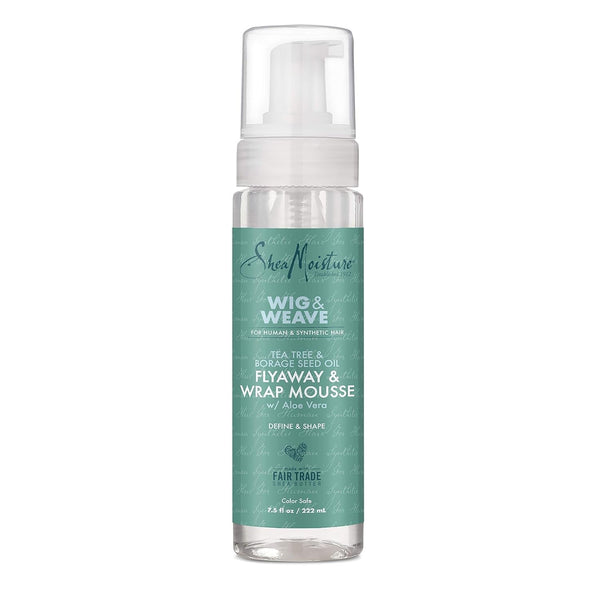 Mousse for Curly Hair, Wig or Weave, Tea Tree and Borage Seed Oil, Paraben-Free Styling Mousse, 7.5 Ounce