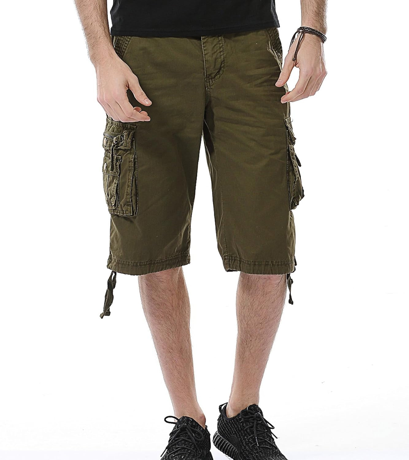 Men'S Camo Cargo Shorts Relaxed Fit Multi-Pocket Outdoor Camouflage Cargo Shorts Cotton