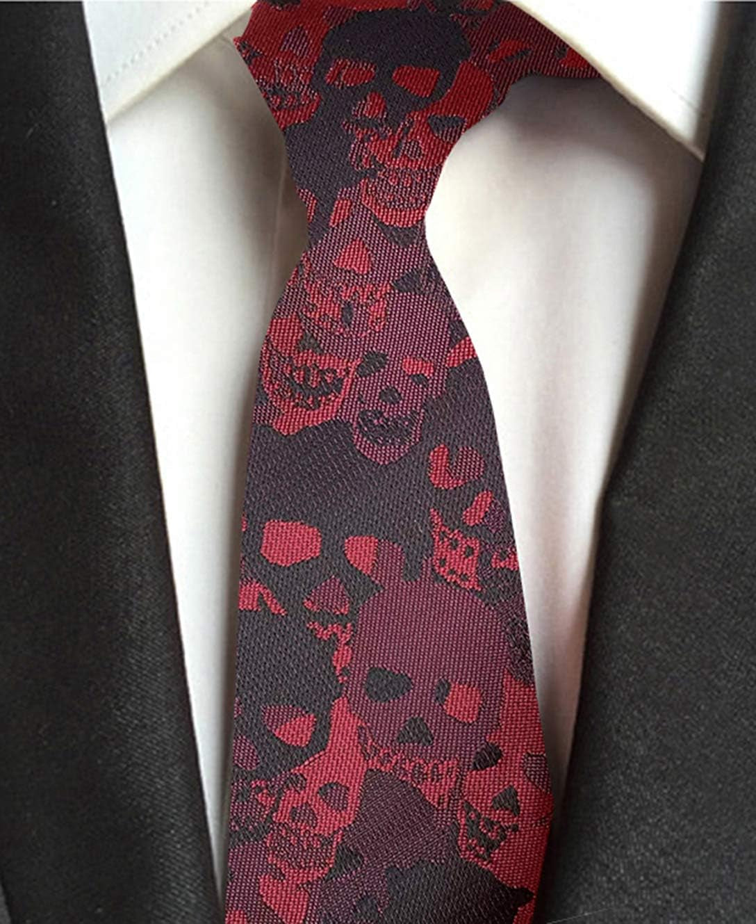 Men'S Classic Necktie Jacquard Woven Ties for Men Formal Business Ties Wedding Party Groomsmen Black Tie