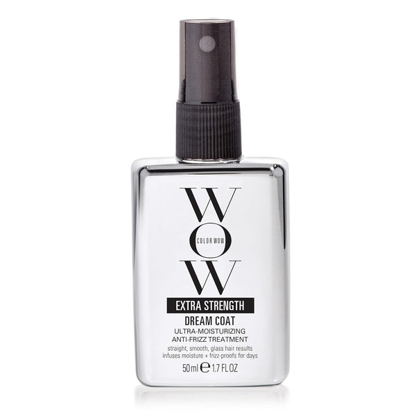 COLOR WOW Extra Strength Dream Coat – Powerful Ultra Moisturizing, anti Humidity Treatment for Extremely Frizz Prone Hair| Glassy Smooth, Straight + Resistant Styles up to 3-4 Washes