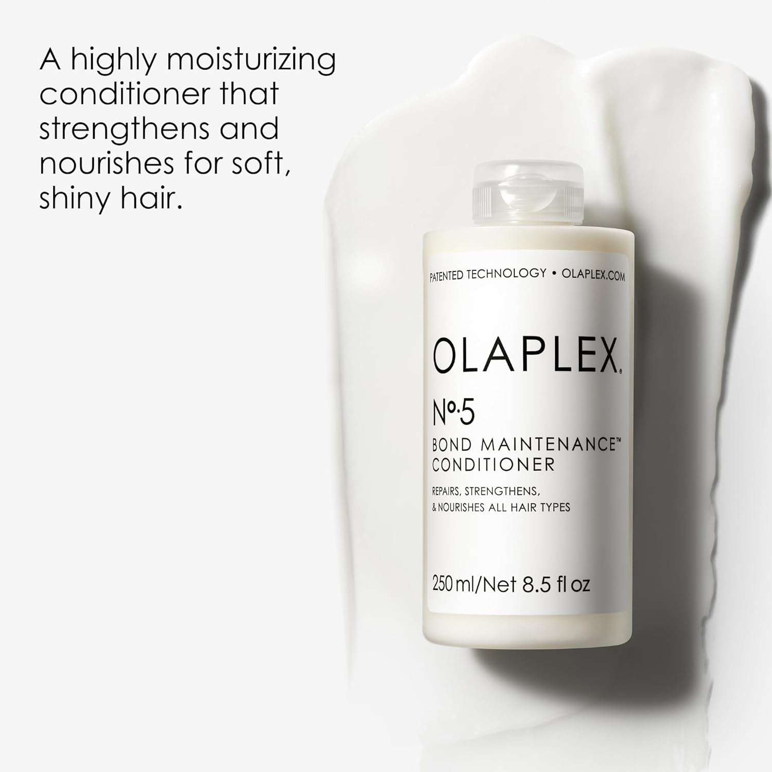 No. 5 Bond Maintenance Conditioner, Repairs, Strengthens, & Nourishes All Hair Types, Leaving Hair Feeling Soft & Adds Shine, 33.8 Fl Oz