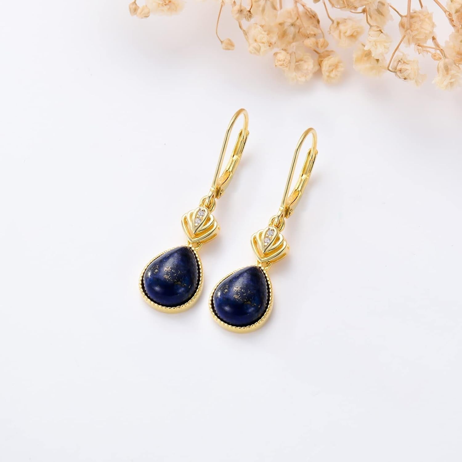Lapis Lazuli Earrings Jewelry Sterling Silver Blue Lapis Dangle Dangling Drop Earrings Boho Wedding Gifts for Women