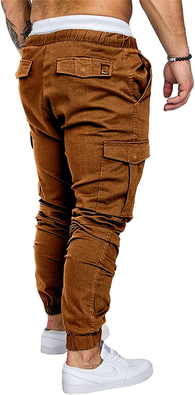 Mens Fashion Joggers Sports Pants Athletic Workout Trousers Casual Cargo Pants