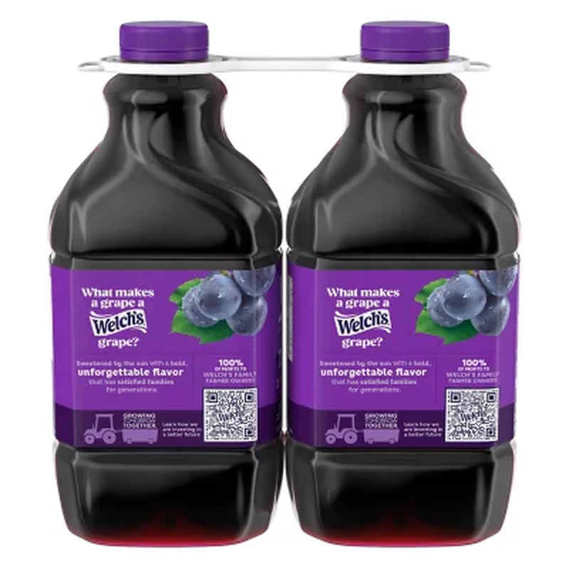 Welch'S 100% Grape Juice 64 Fl. Oz., 2 Pk.