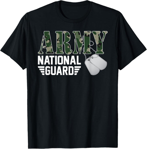 Proud Army National Guard Military Family Veteran Army T-Shirt