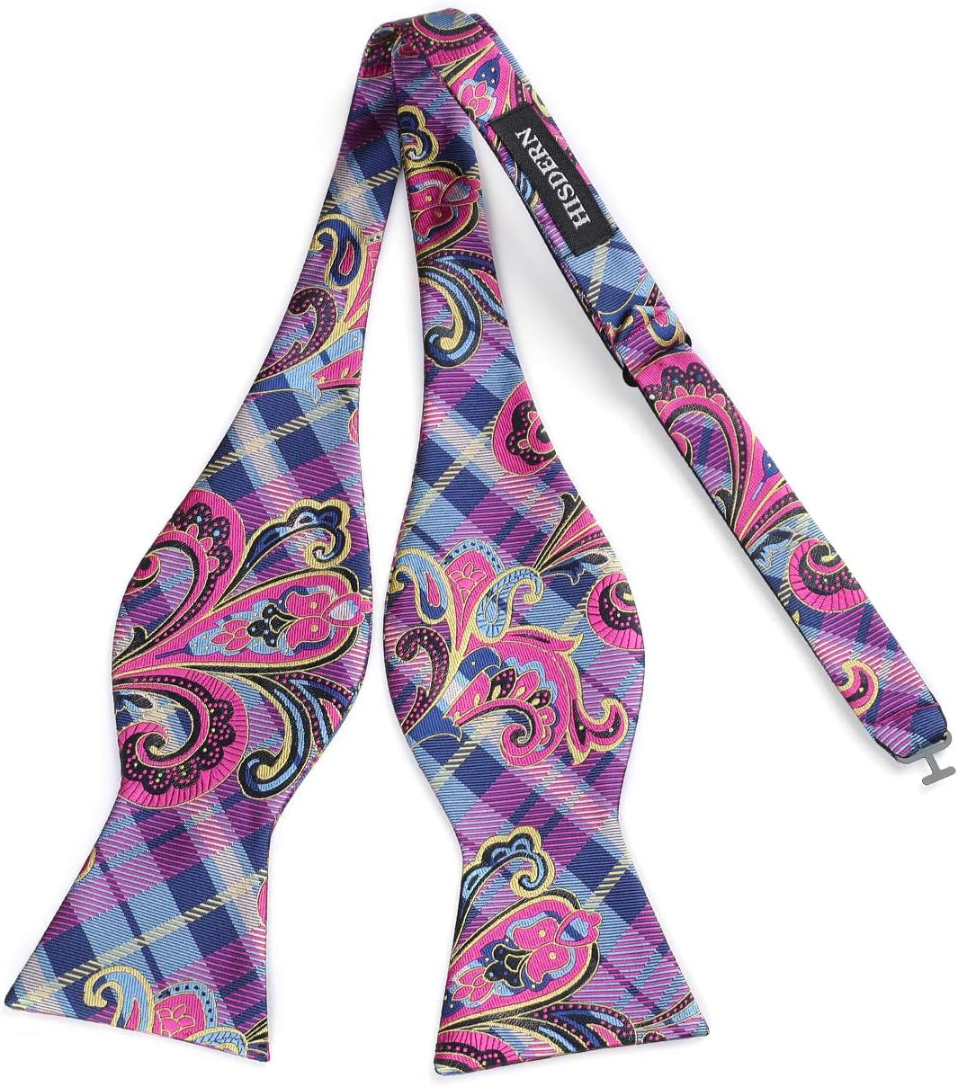 Bow Ties for Men Floral Bowties Mens Self Tie Bow Tie Handkerchief Jacquard Woven Bowtie Pocket Square Set