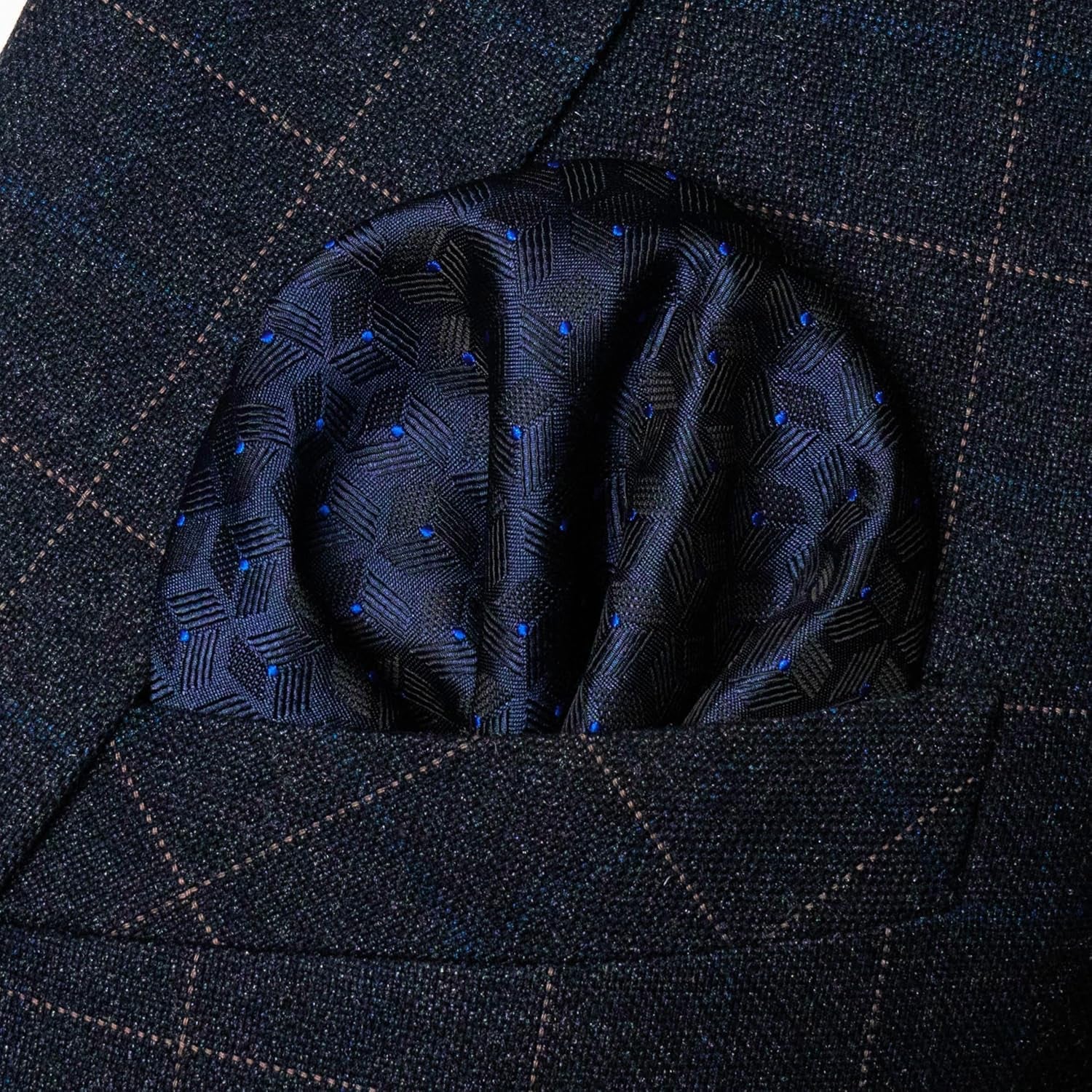 Mens Woven Tie and Pocket Square with Tie Bar Sets Solid Necktie