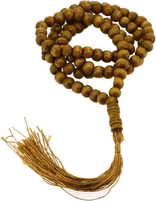 Wood Tasbih Prayer Beads - Misbaha Beads Muslim Prayer Beads for Men and Women - Wooden Islamic Prayer Beads Tasbih Beads Necklace