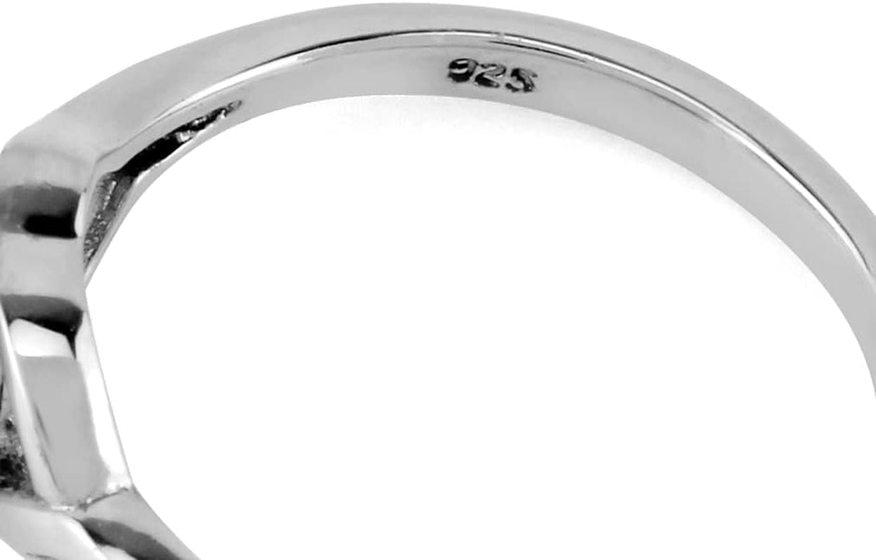 White Cultured Freshwater Pearl 925 Sterling Silver Promise Solitaire Ring