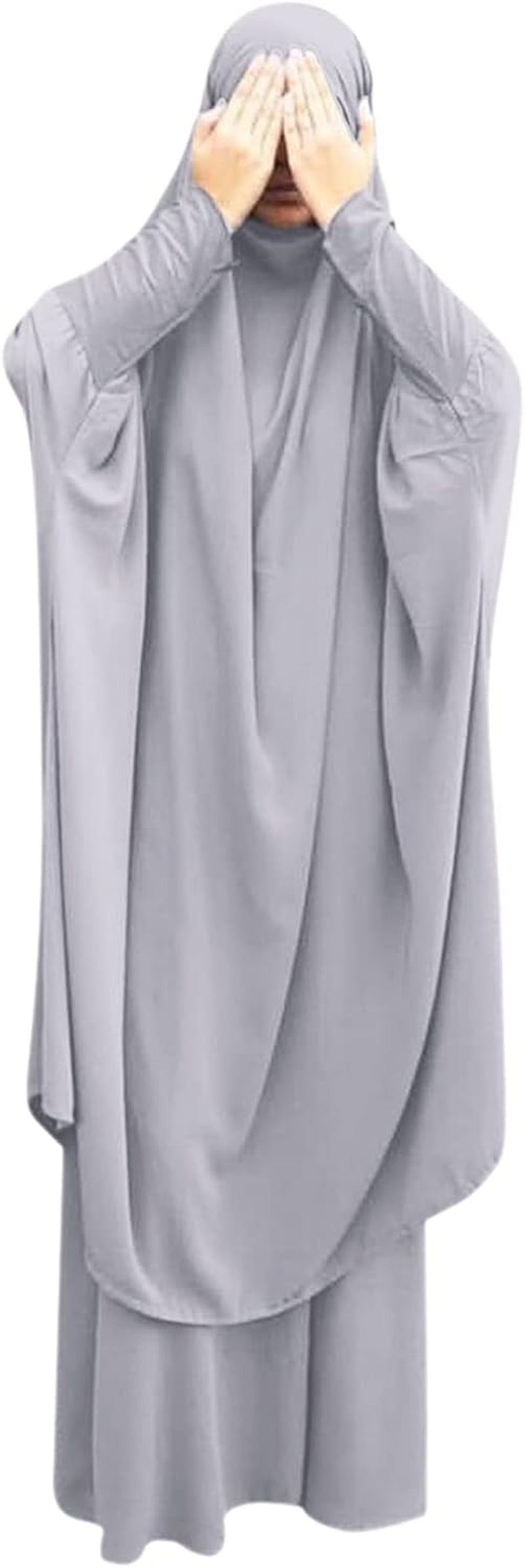 Kaftans Women Full Length Long Sleeve Dubai Muslim Modest Islamic Clothes Casual Maxi Dress Evening Gown+Hijab