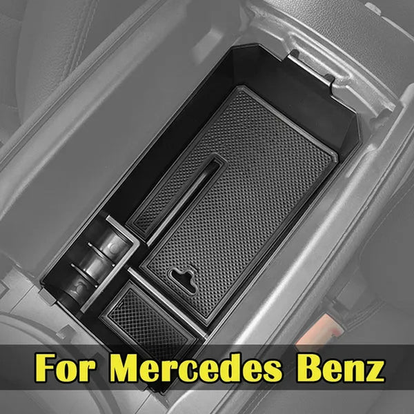 Xukey® Armrest Secondary Storage Box Center Console Glove Tray Center Console Organizer Insert Tray Car Accessories for Mercedes Benz C GLC Class W205 C180 C200 C260 C300 GLC200 GLC260 GLC300