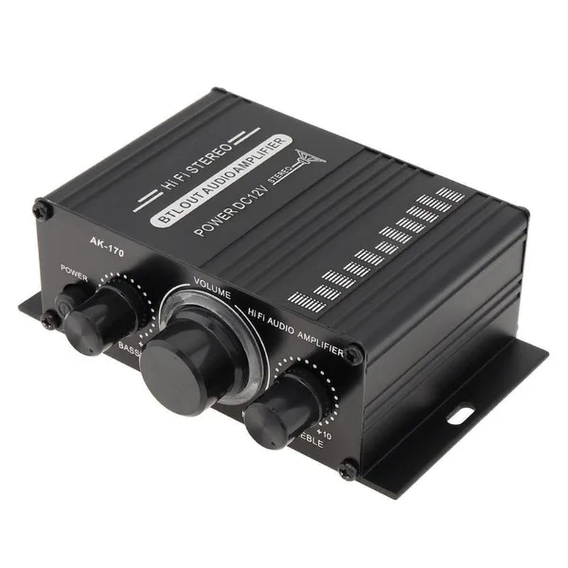 AK170 2 Channel Power Amplifier Audio Karaoke Home Theater Amplifier Mini Hifi Amplifier with USB SD Interface