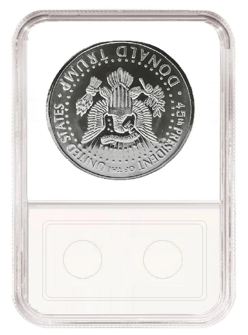 SILVER PLATED Trump 2024 TAKE AMERICA BACK! W/Display Case Masters Coins