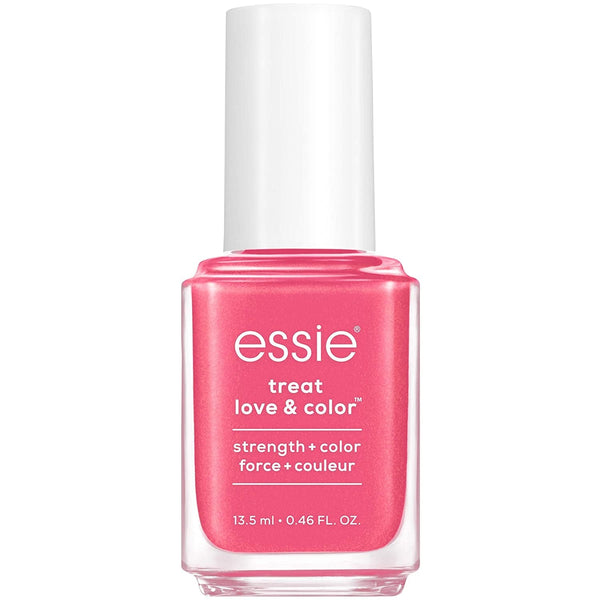 Strength and Color Nail Care Polish, Punch It Up, Full Coverage Pink with Blue Undertones, 0.46 Ounce