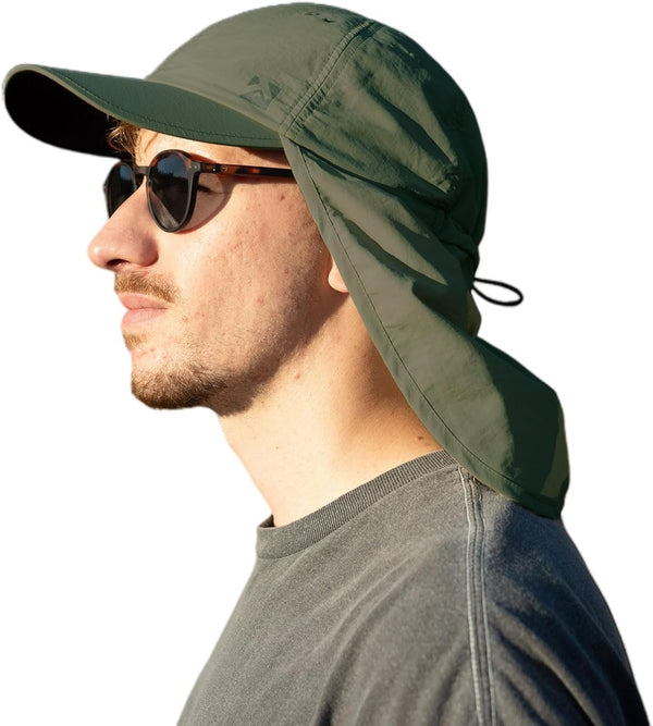 L/XL/XXL UV50+ Waterproof Neck Flap Baseball Sun Cap