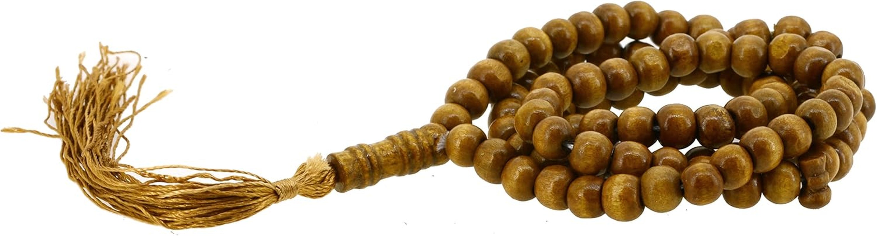 Wood Tasbih Prayer Beads - Misbaha Beads Muslim Prayer Beads for Men and Women - Wooden Islamic Prayer Beads Tasbih Beads Necklace