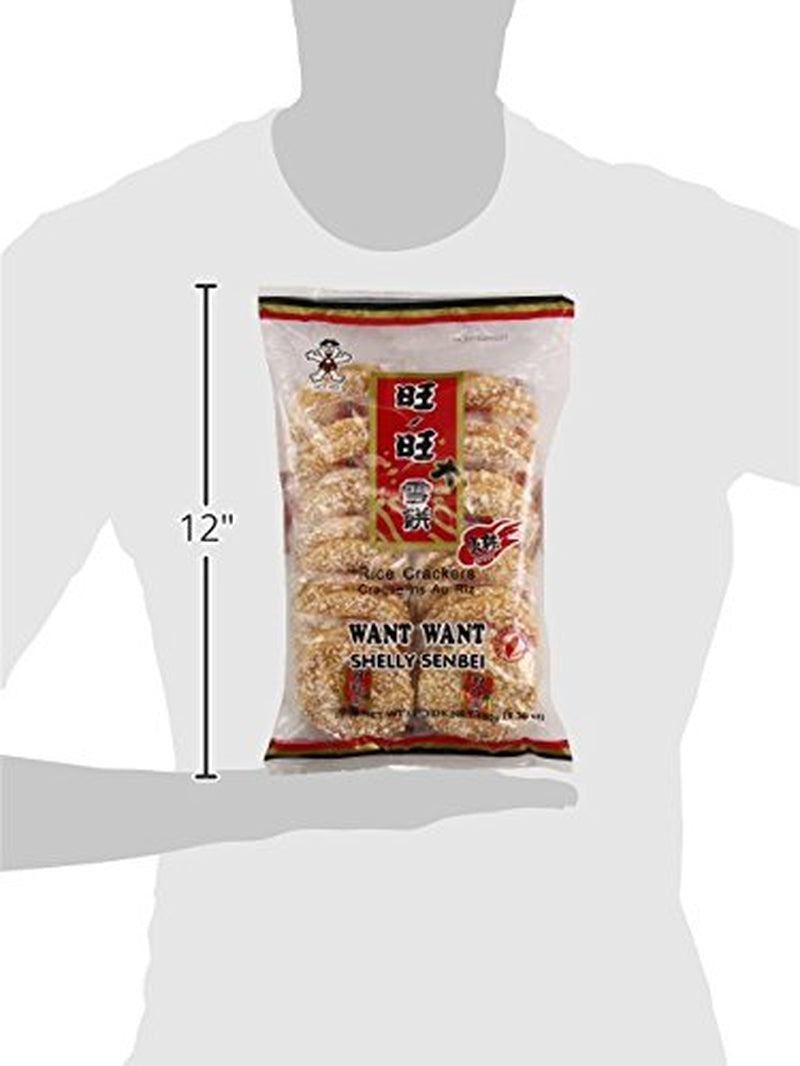 Rice Crackers, Shelly Senbei Spicy, 5.3 Ounce
